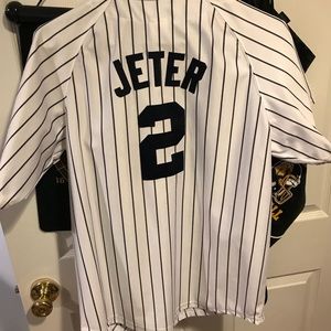 Derek Jeter White YOUTH Jersey